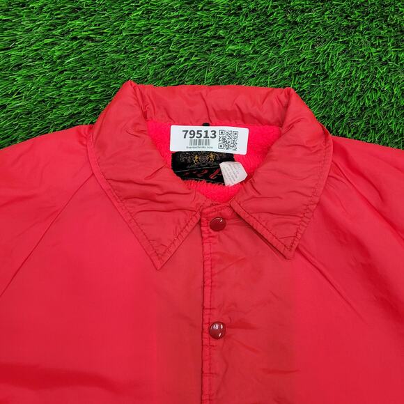 Vintage 80s MOD Coach Jacket Large 24x27 Windbreaker Lined - Picture 12 of 14